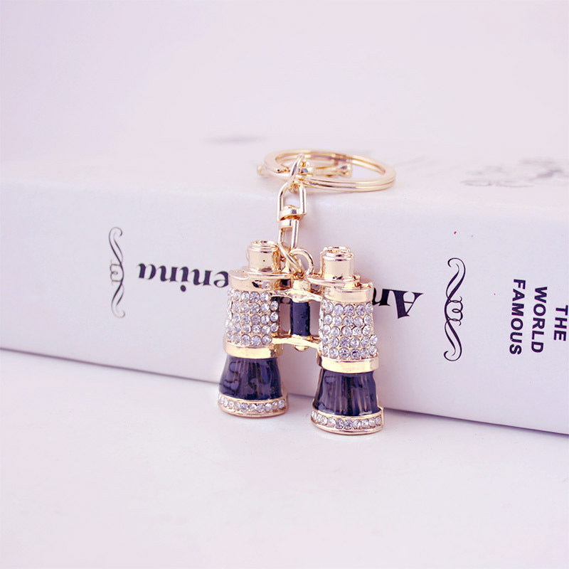 Wholesale Diamond-studded Telescope Modeling Zinc Alloy Keychains